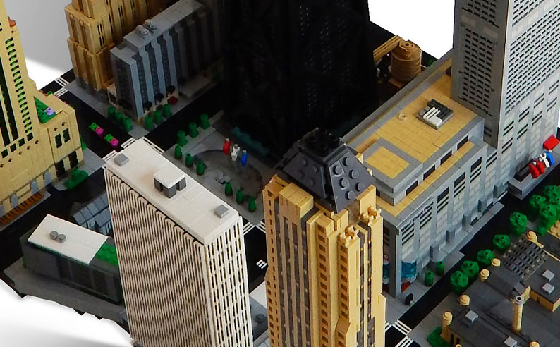 This micro scale LEGO Chicago is magnificent